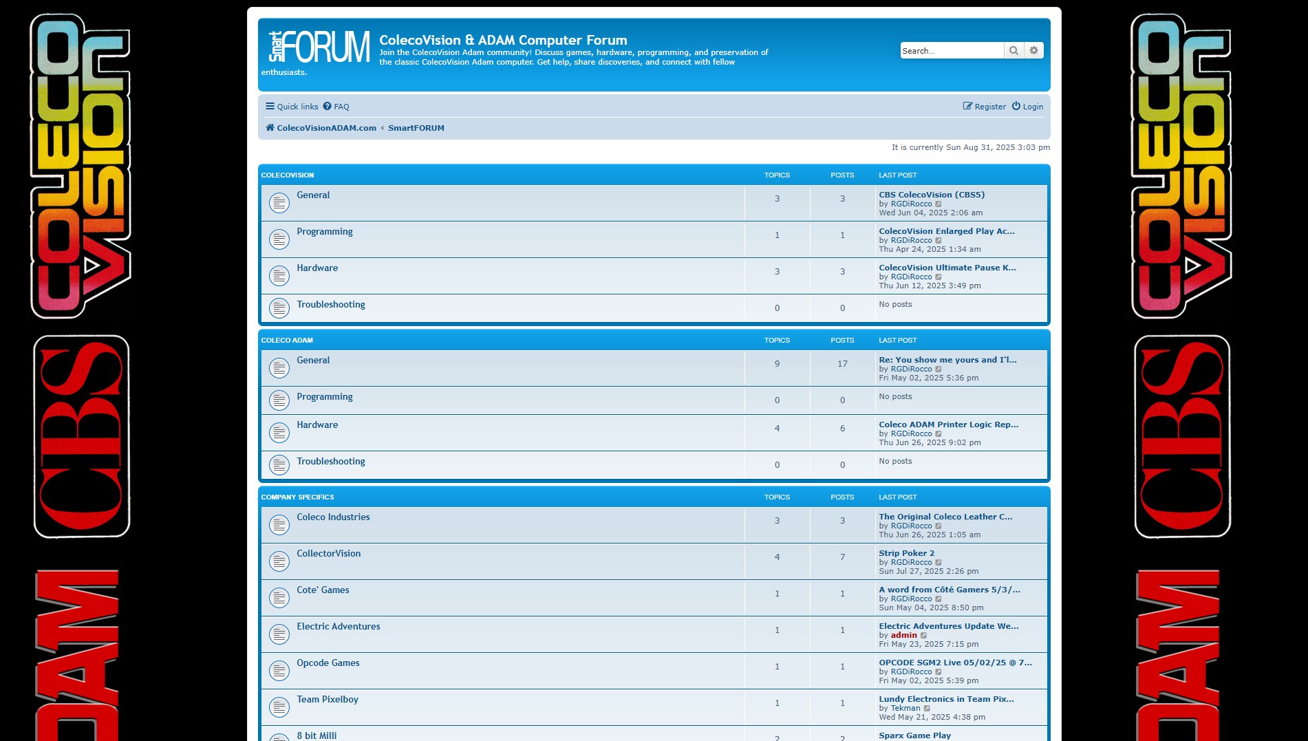 SmartFORUM - ColecoVision & ADAM Community